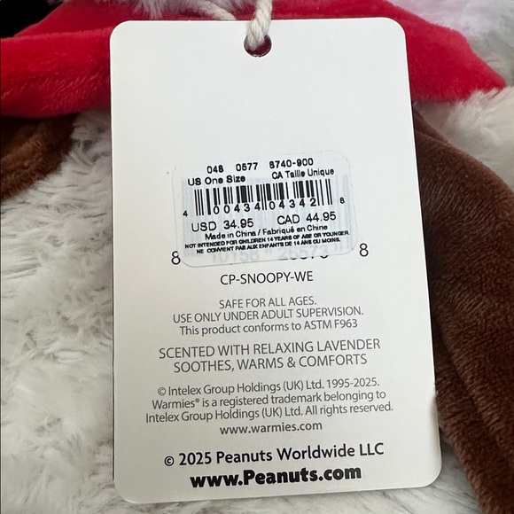 Snoopy Warmies NWT - Picture 4 of 6